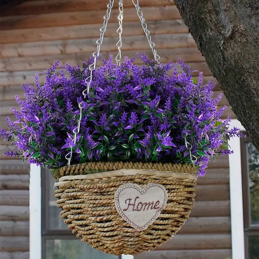 Flores Artificiales De Lavanda Premium Resistentes A Los Rayos UV, ¡perfectas Para La Decoración Del Hogar! 💐