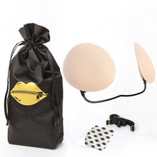 Cargar imagen en el visor de la galería, Sujetador Invisible Push-up Sin Frente Kits De Sujetador Negro Y Sin Tirantes
