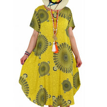 Cargar imagen en el visor de la galería, Vestido De Mujer De Manga Corta Con Estampado De Lunares Irregulares Calientes
