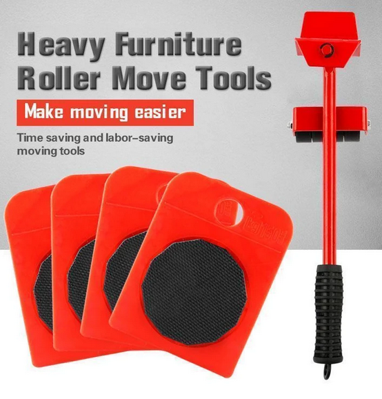 Herramientas de movimiento de rodillos para muebles pesados